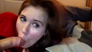 German Amateur Slut Redhead Girlfriend in Blowjob