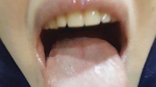 ASMR LENS LICKING MOUTH SOUNDS