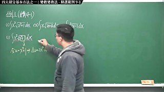 #大學 #教室 #無碼 #瘋狂｜張旭微積分2020版(上)｜積分前篇｜重點九：四大積分基本方法之一：變數變換法｜精選範例 9-1｜數學老師張旭