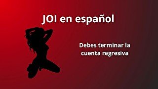 JOI en español, debes terminar la cuenta regresiva