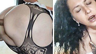 MILF maid interviewed and ass creampied fuck