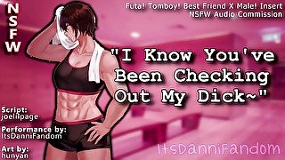 【NSFW Audio Roleplay】 Your Futa! BFF Knows You're Staring at Her Cock~ 【F4M】【COMMISSIONED PIECE】