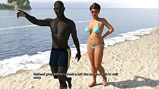 Hotwife Ashley: cuckold and his wife in bikini on the beach ep 2