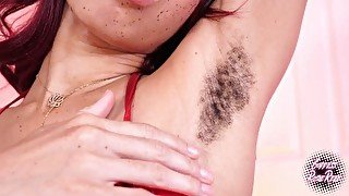 Goddess Rosie Reed Hairy Goddess Armpit Fetish Sniffing Smell Fetish JOI Hairy Armpit Worship