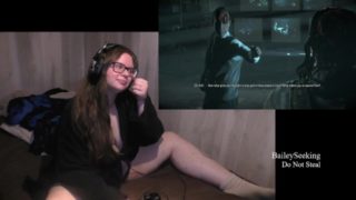 BBW Nerdy Gamer Girl Plays Until Dawn Part 6