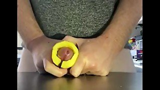 Masturbation fun COCK play cumshot