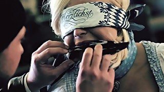 German Woman Gagged And Blindfolded