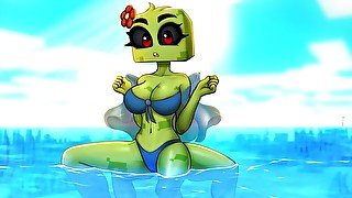 Minecraft Horny Craft - Part 15 - Swimsuit Creeper By LoveSkySanHentai