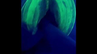 Anal Fisting My Husband In Blacklight