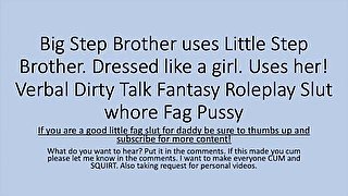 Step Brothers Play. Roleplay Turning Erotic Dirty Talk Femboi Pussy Slut