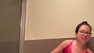 pissing on nerdy faery before blow job