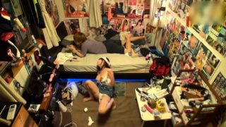 Lustful Asian babe plays with a sex toy and gets fucked hard