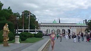 Lucie - Hot Public Nudity With Sweet Blonde