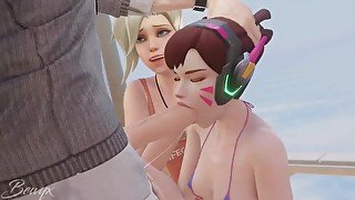 Dva Small Throath Blowjob with Mercy