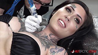 Busty Janey Doe gagged and fucked by a big dick