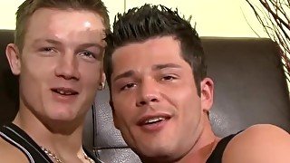 Horny lads Kai and Danny R hardcore doggystyle pounding