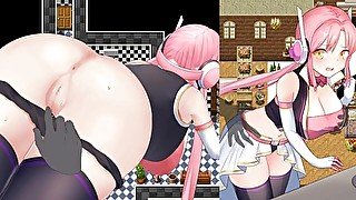 【#01 のっと・せくさろいどエウリィ(体験版)実況】爆乳アンドロイドが酒場でおっぱい揉まれたり、娼館で手マンされたり・・(ファンタジー同人エロゲー・抜きゲー ) Hentai game