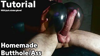 How To Make an Ass Sextoy with Just a Latex Glove