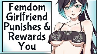 Femdom Girlfriend Spanks & Rewards You!