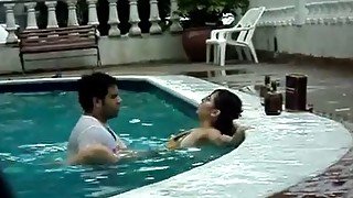 Sex in the pool.