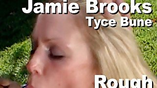 Jamie Brooks & Tyce Bune rough suck fuck facial