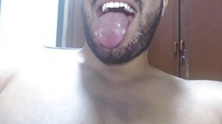 Big Cum and finish with eat owm cum