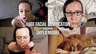 HUGE FACIALS Compilation Featuring Shylo Moore