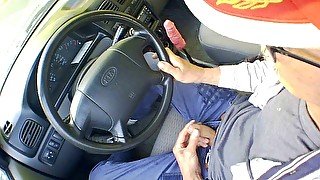 masturbation in a car