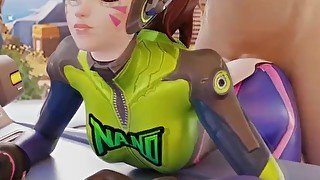 Dva Nano Doggystyle Overwatch Animation 3D with Sound