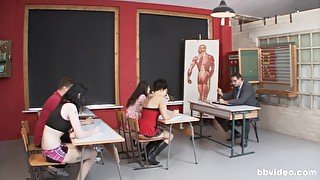 German compilation of teachers banging their students after class