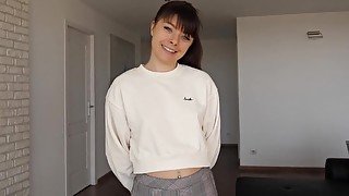 Seemingly timid girl in a hot casting porn movie in HQ
