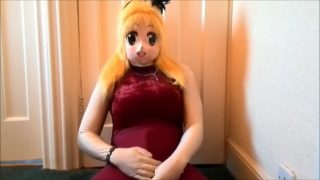 Kigurumi spandex masturbation