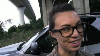 Amateur got money for a fuck with horny driver in public