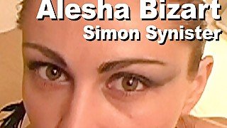 Alesha Bizart & Simon Synister: strip, handjob, cumshot