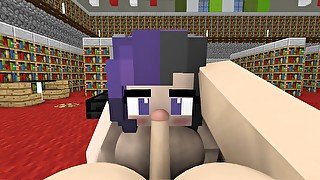 Naughty Minecraft 3d Villager Girl Got Her Ass Pounded In The Library