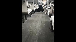 Public Orgasm in train