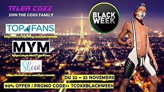 Tyler Coxx - Black Week / Black Friday Offer On MYM / SHEER / TOP4FANS - Bareback, Creampie, DP Anal