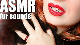 ASMR fur fetish - fur sounds