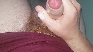 Beautiful uncut cock sprays cum (solo twink)