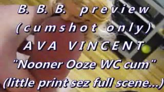 BBB preview: Ava Vincent "Little Black Dress in WC pop"cum only WMVslomo