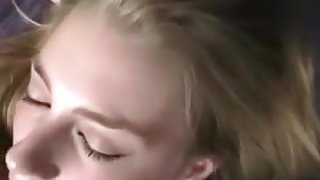 homemade Blond suck and cum