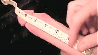 Measuring 7 Inch Cock - Jerk Off with Cumshot