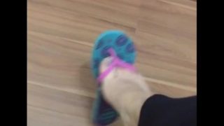 @tici_feet IG TICI FEET ticii_feet dangling lightblue havaianas (preview) full video for sale