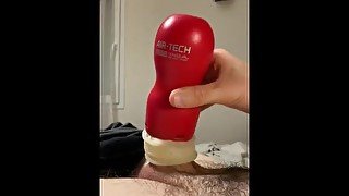 Masturbate and cum in fleshlight tenga