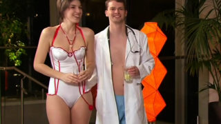 Roleplay with swingers dressed as nurses