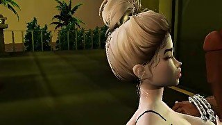 MY BLONDE SUCKING MY BBC 3 - IMVU