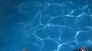 Sexy Barbara Voice hardcore sex beside the pool