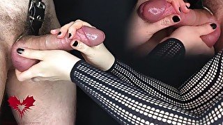 Handjob technique: Picking the purple mushroom - a tribute to milking-time