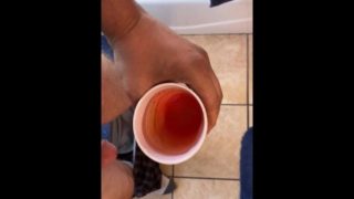 Peeing in a cup