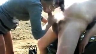 Street Hooker Fucked By Customer In The Field-